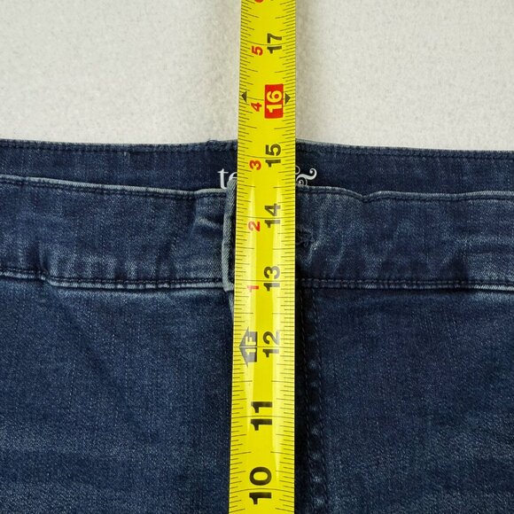 Terra & Sky Women's Stretch High Rise Core Skinny Dark Blue Jeans Plus 26W NWT - Picture 8 of 10